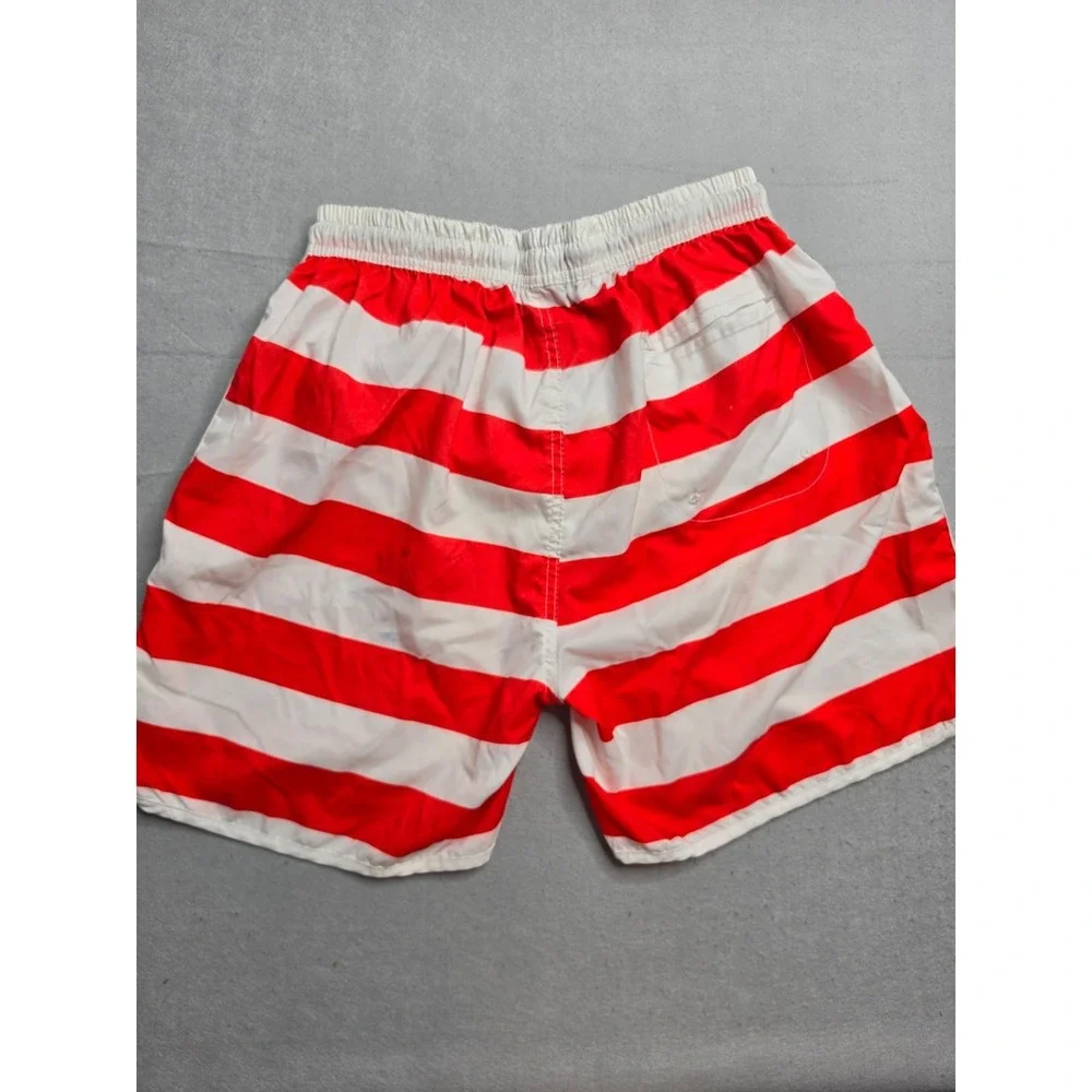 Rowdy Gentleman Swim Trunks Men's XL Multicolor Striped American Flag Mesh Lined